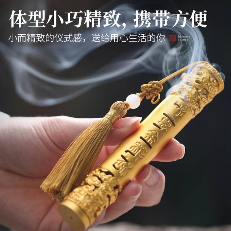 純銅復古中式鏤空立式線香爐– 普雲閣