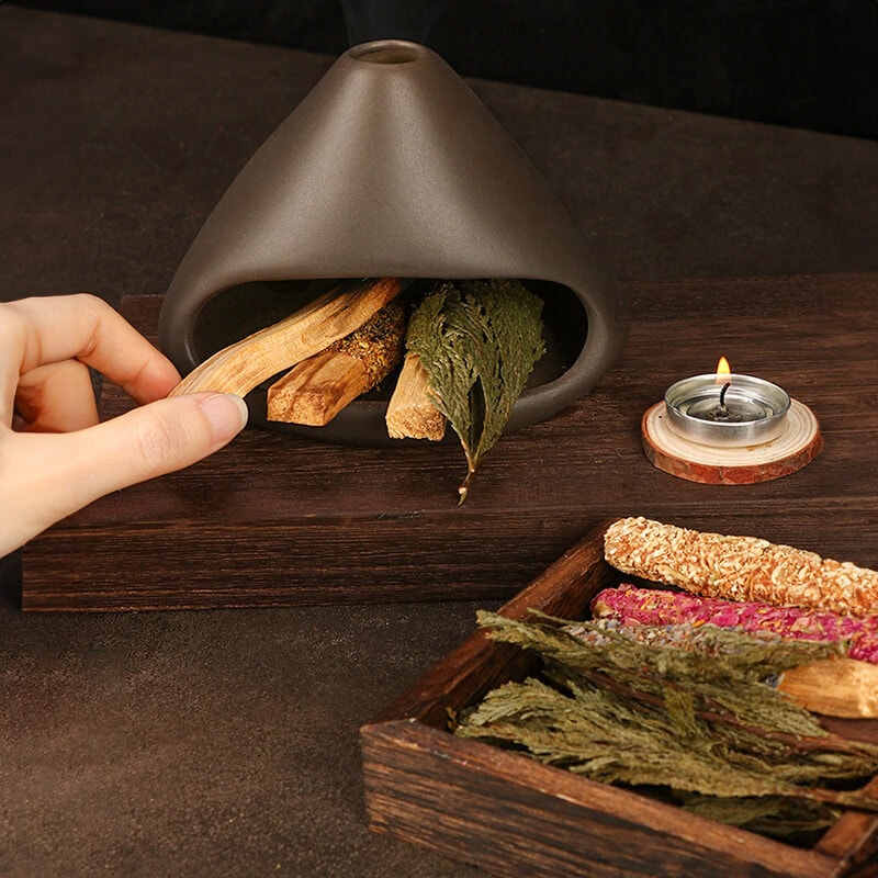 明心雪松杖乾枝香薰植物凈化熏香– 普雲閣