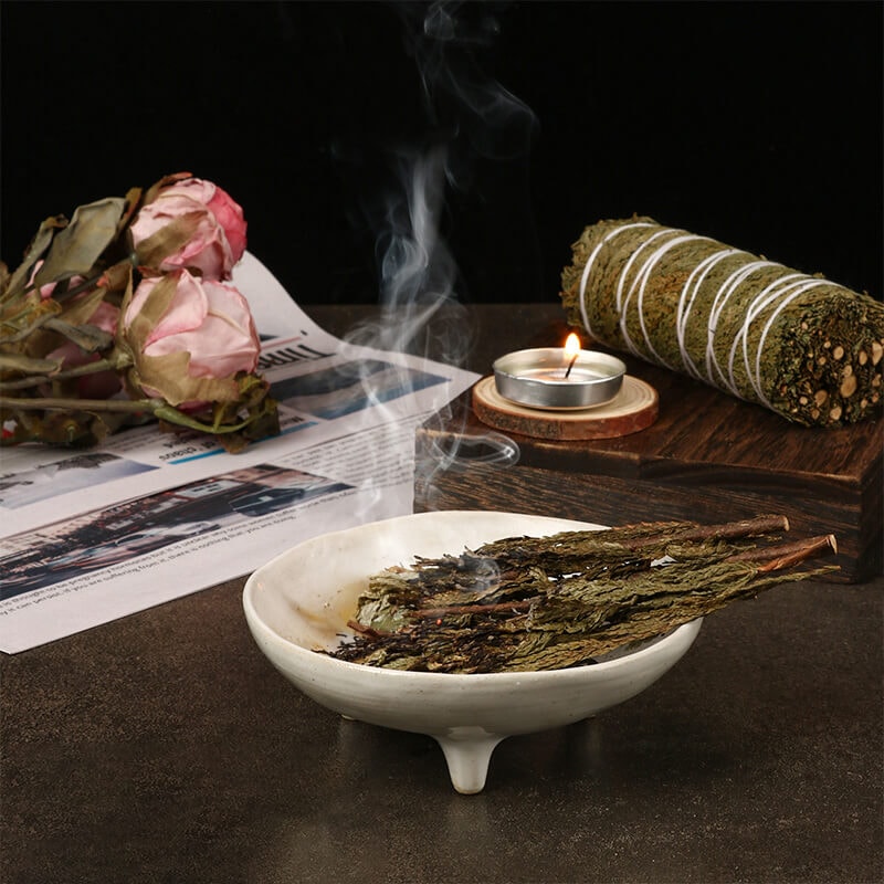 明心雪松杖乾枝香薰植物凈化熏香– 普雲閣